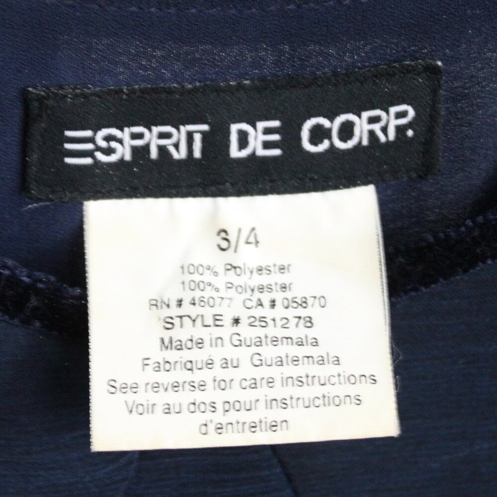 Esprit De Corp VTG 90s Y2K Blue Ombre Gradient Spaghetti Strap Maxi Dress sz XS - Picture 3 of 8